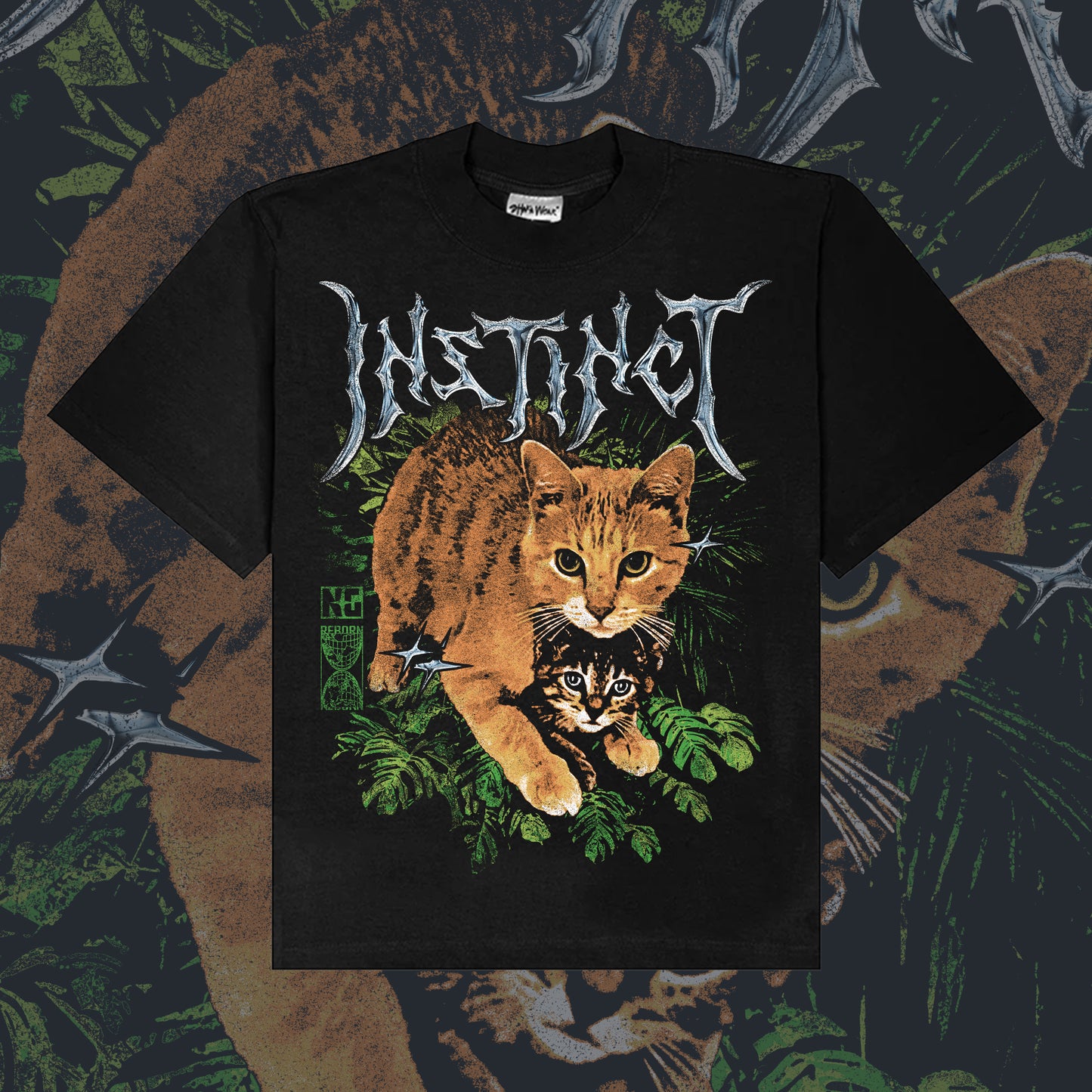 CAT INSTINCT - Heavyweight Boxy Tee