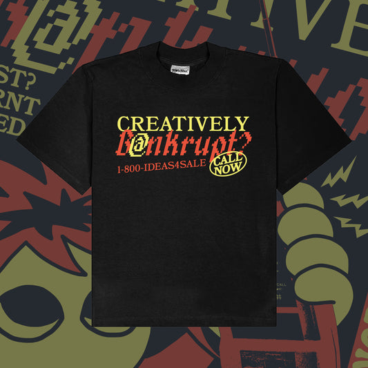 CREATIVELY BANKRUPT? - Front & Back Heavyweight Boxy Tee