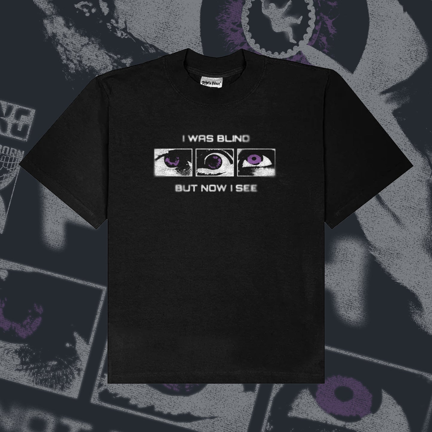 NOT BY SIGHT - Front & Back Heavyweight Boxy Tee