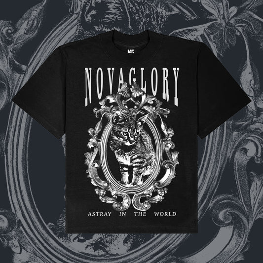 CAT GOTHIC FRAME - Heavyweight Boxy Tee