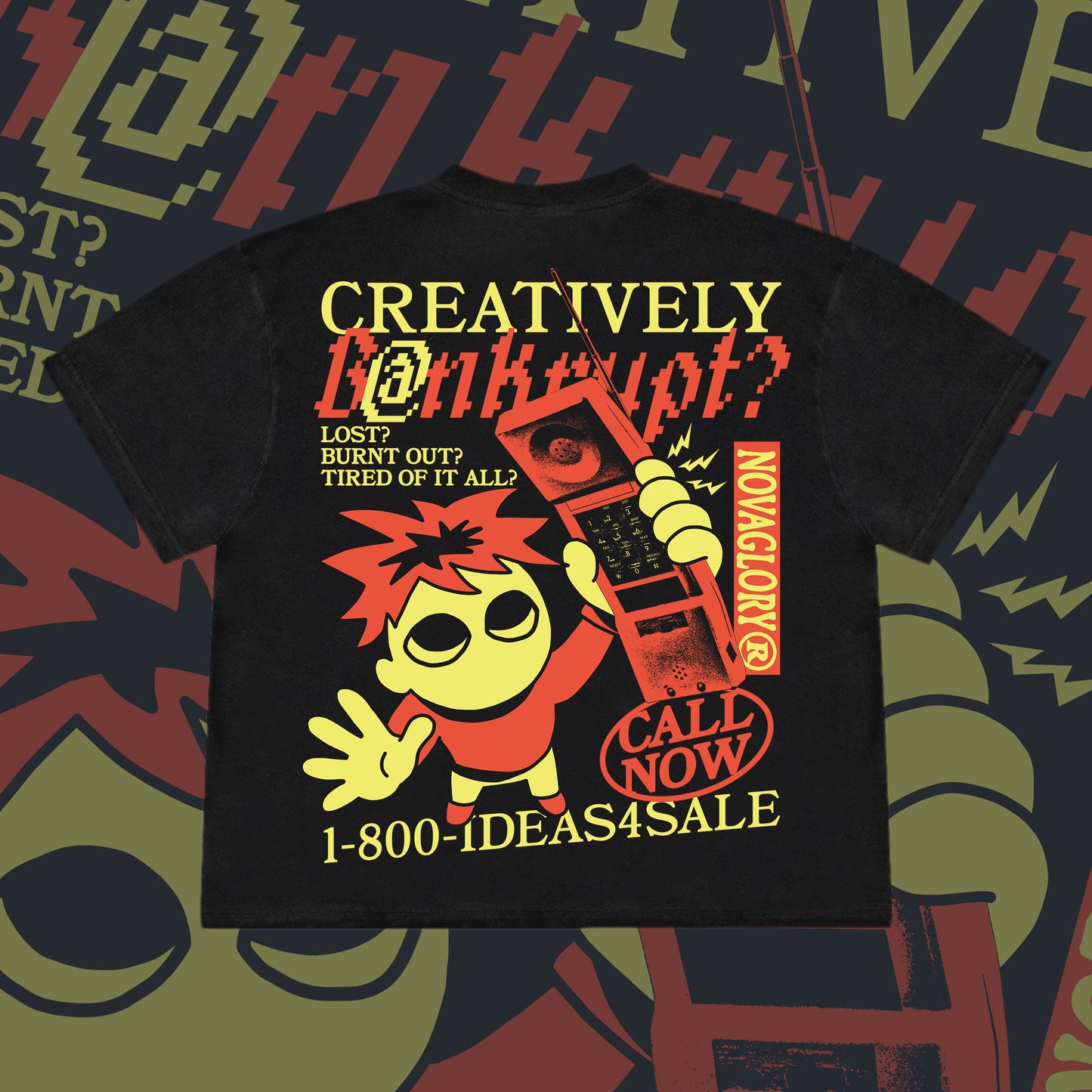 CREATIVELY BANKRUPT? - Front & Back Heavyweight Boxy Tee