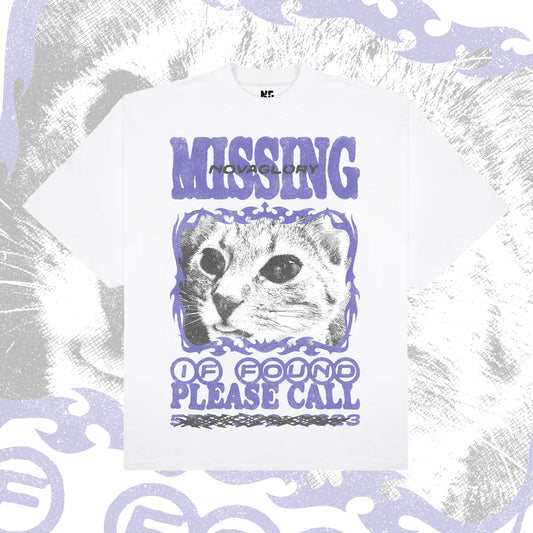 MISSING CAT - Heavyweight Boxy Tee