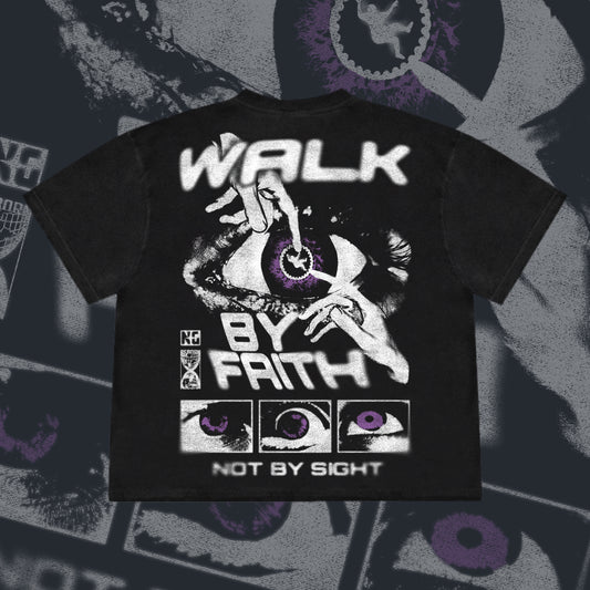 NOT BY SIGHT - Front & Back Heavyweight Boxy Tee