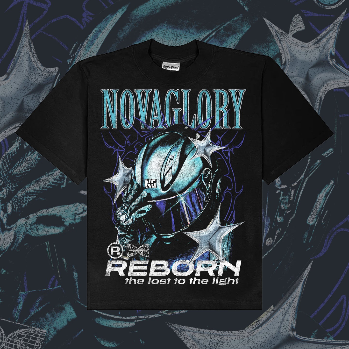 REBORN RIDER - Front & Back Heavyweight Boxy Tee